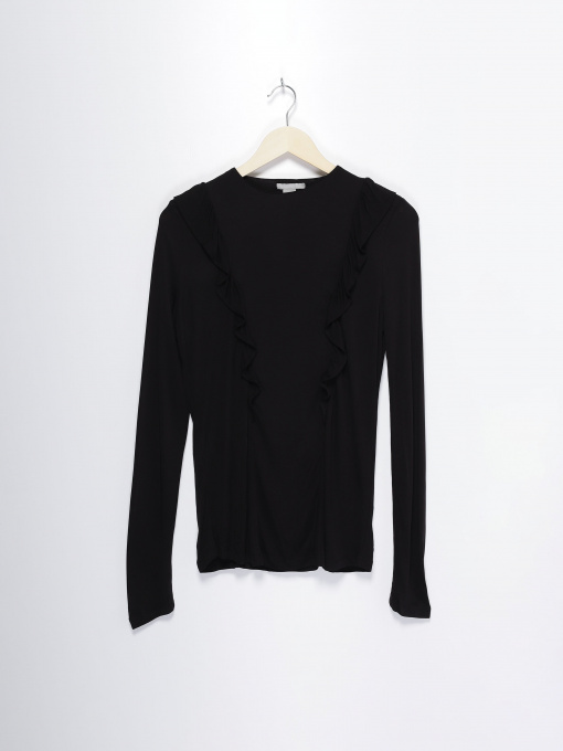 Лонгслив H&M модель 0417622_чорний Фото