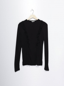 Лонгслів H&M модель 0417622_чорний Фото