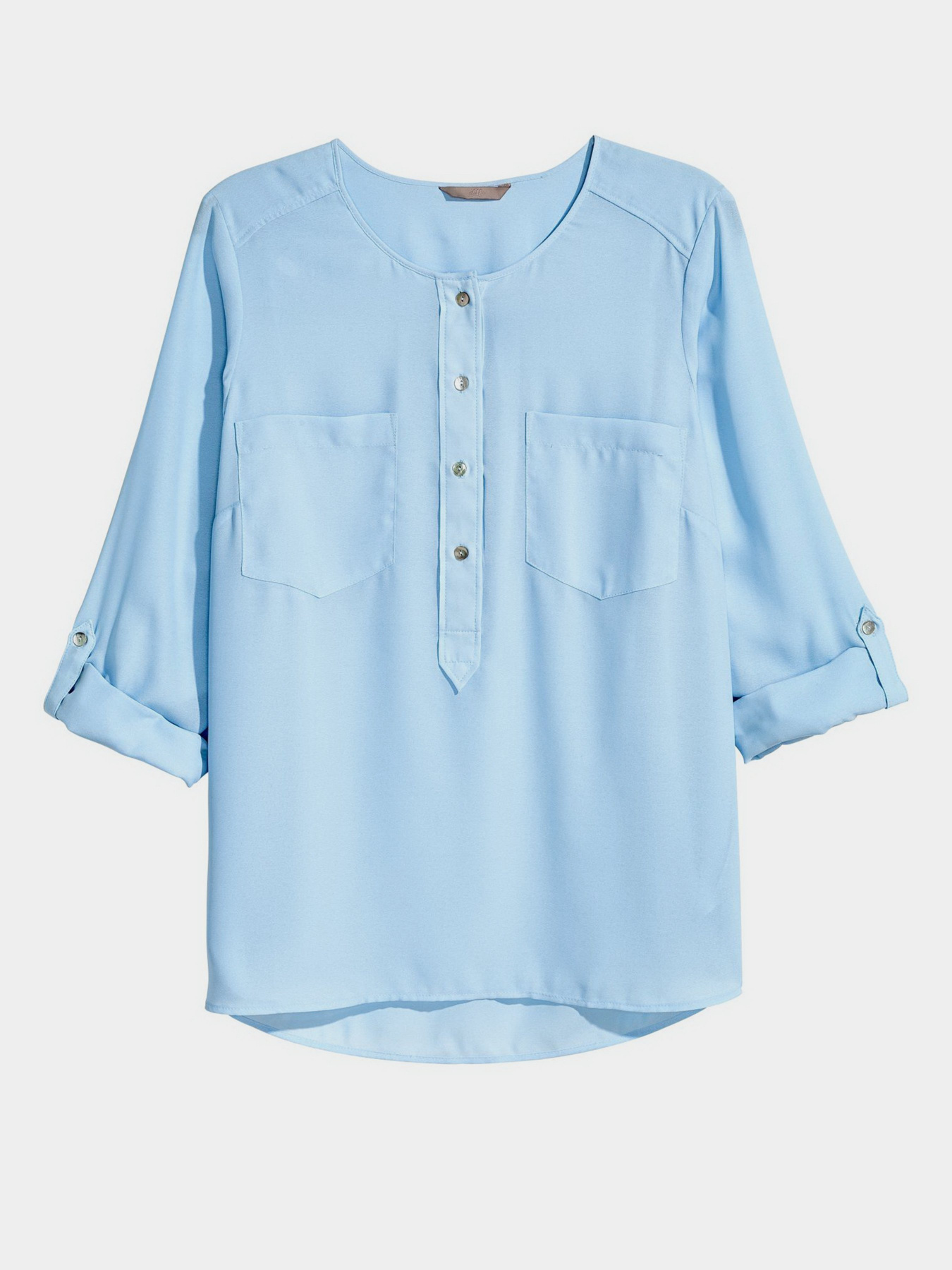 Блуза H&M модель 0421044_блакитний Фото