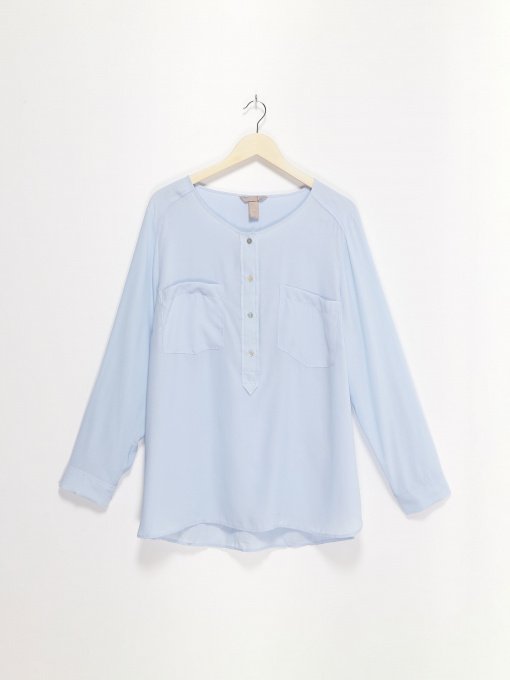 Блуза H&M модель 0421044_с.синій Фото