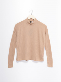 Лонгслив H&M модель 04211551_бежевий Лонгслив H&M модель 04211551_бежевий Фото