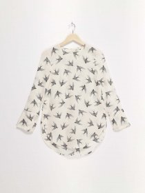 Блуза H&M модель 0421249_білий комб. Фото