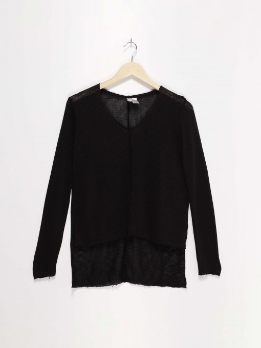 Лонгслів H&M модель 0423016_чорний Фото