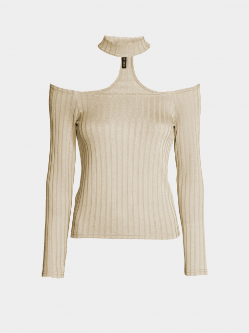 Лонгслів H&M модель 0423107_бежевий Фото