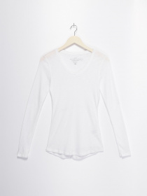 Лонгслив H&M модель 0424022_білий Фото