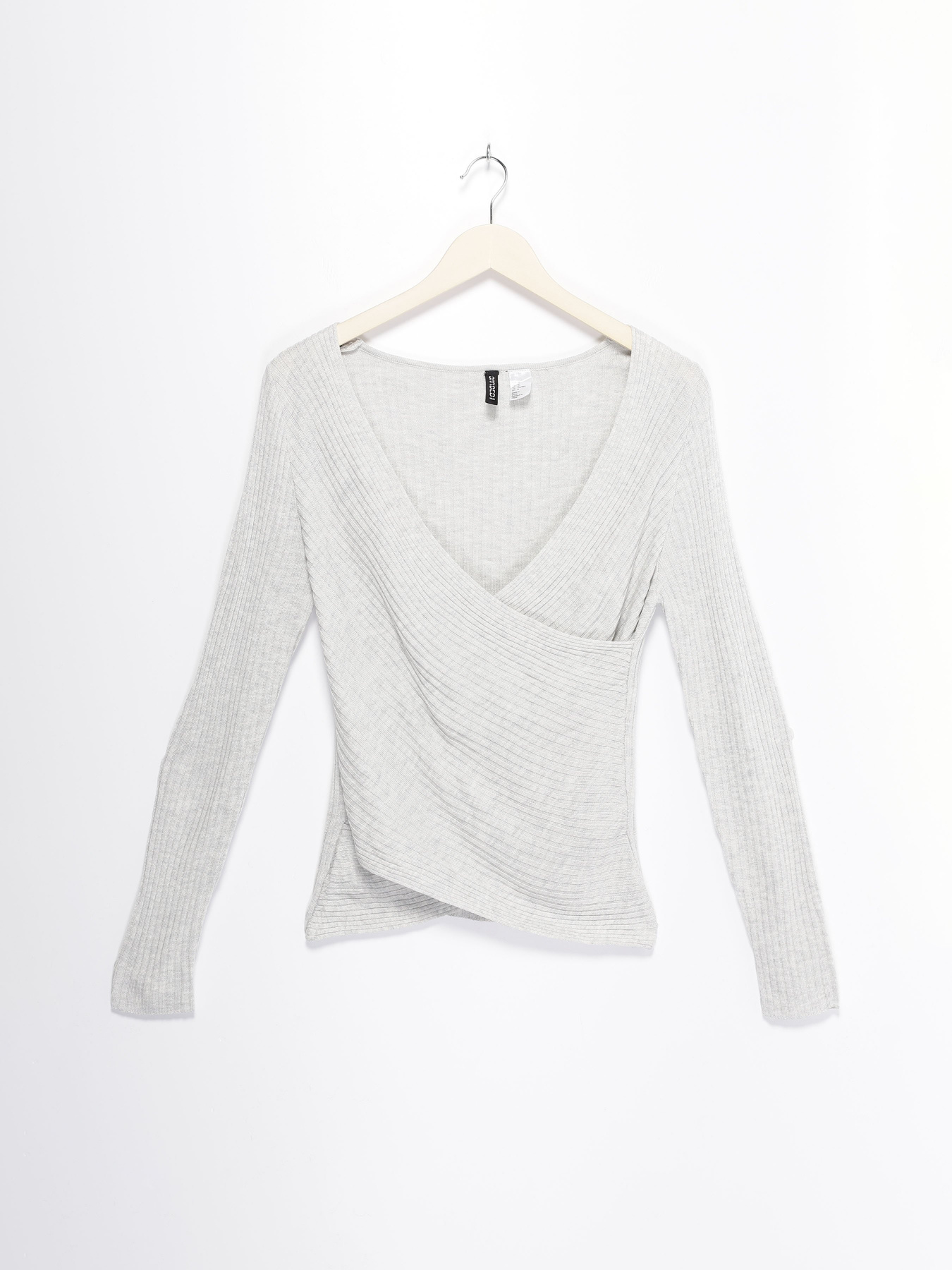 Лонгслив H&M модель 0425791_с.сірий Фото