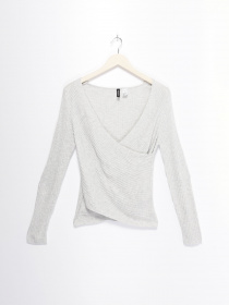 Лонгслив H&M модель 0425791_с.сірий Лонгслив H&M модель 0425791_с.сірий Фото