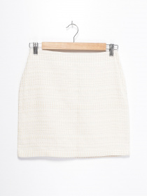 Юбка мини H&M модель 0426230_молочний Фото