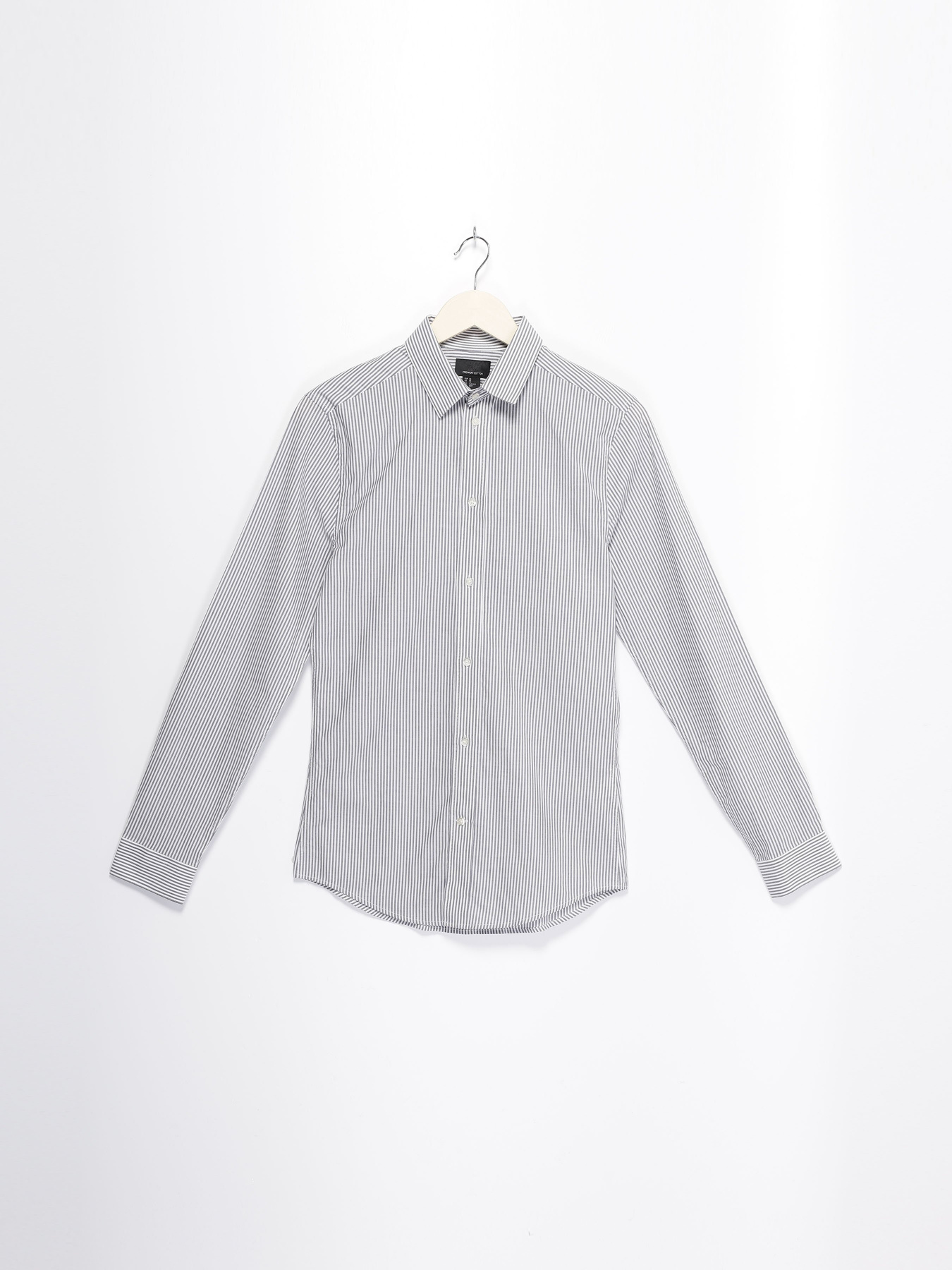 Рубашка H&M модель 0426434_синій з білим Фото