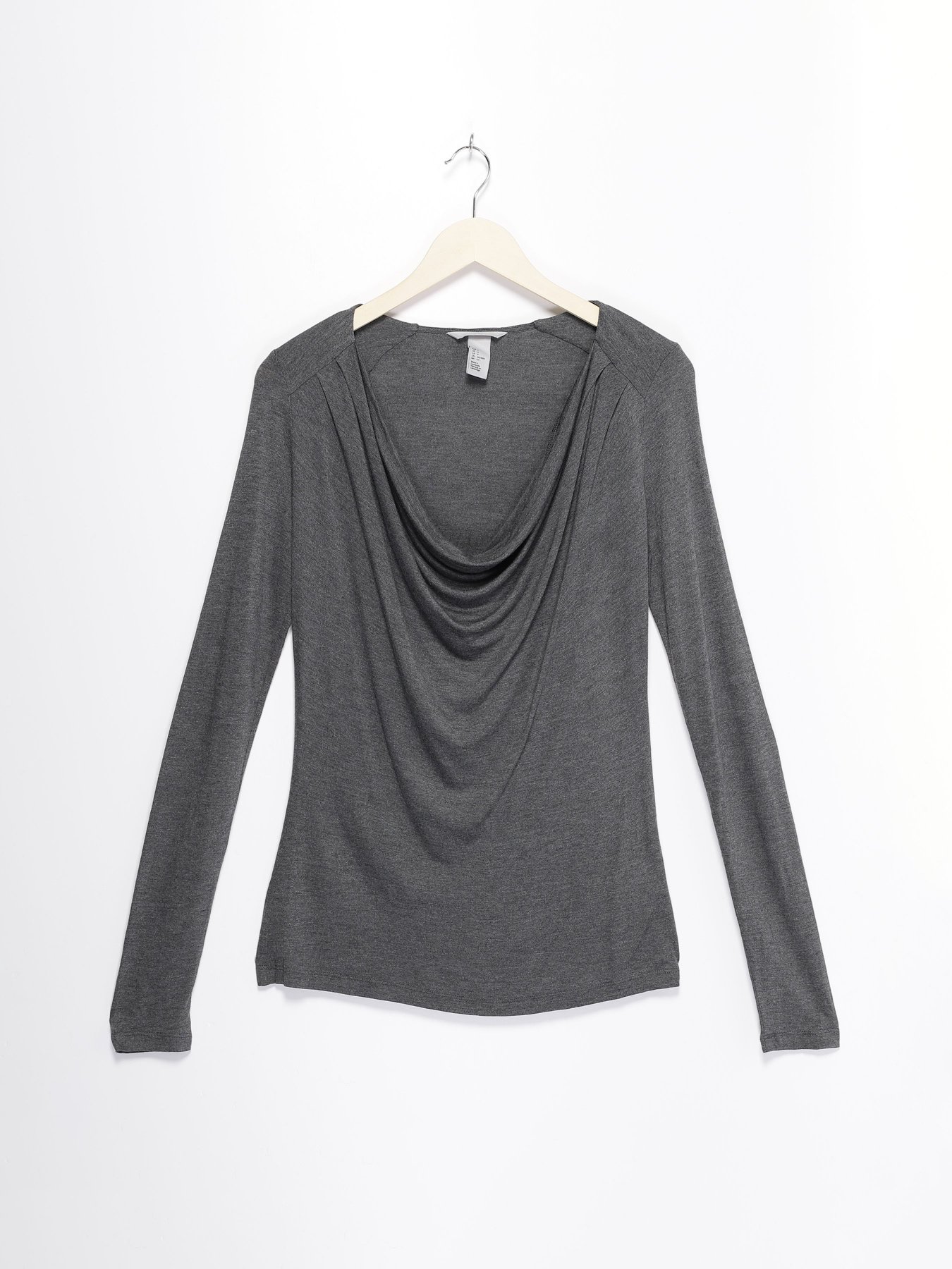 Лонгслив H&M модель 0427287_т.сірий Фото