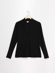 Лонгслив H&M модель 0428908_чорний Фото