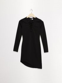 Сукня міні H&M модель 0436250_чорний Сукня міні H&M модель 0436250_чорний Фото