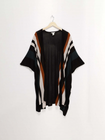 Кардиган H&M модель 0437542_чорний комб. Фото