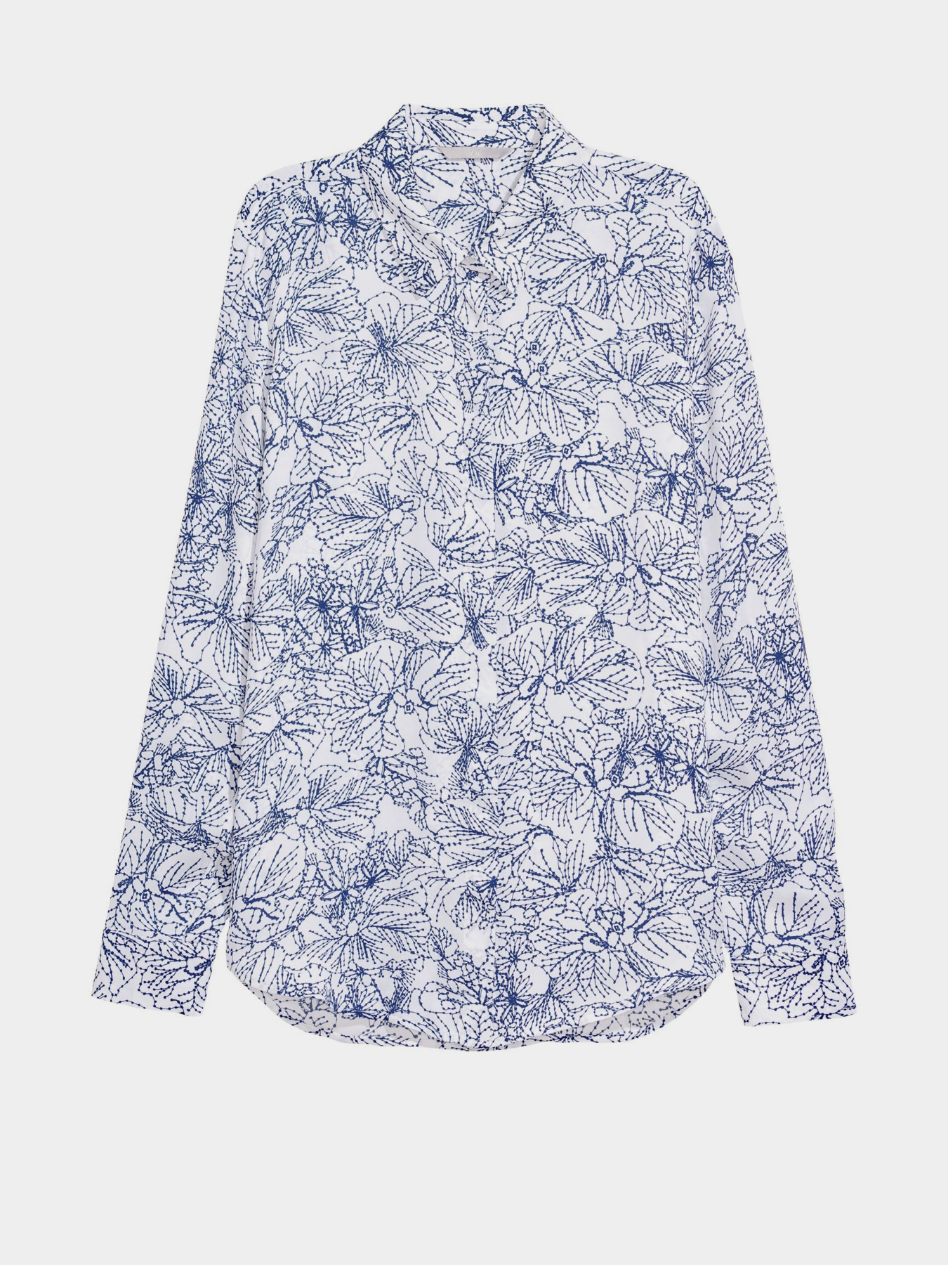 Рубашка H&M модель 0610730_білий з т.синім Фото