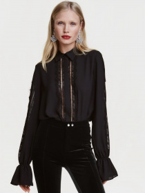 Блуза H&M модель 0437741_чорний Фото