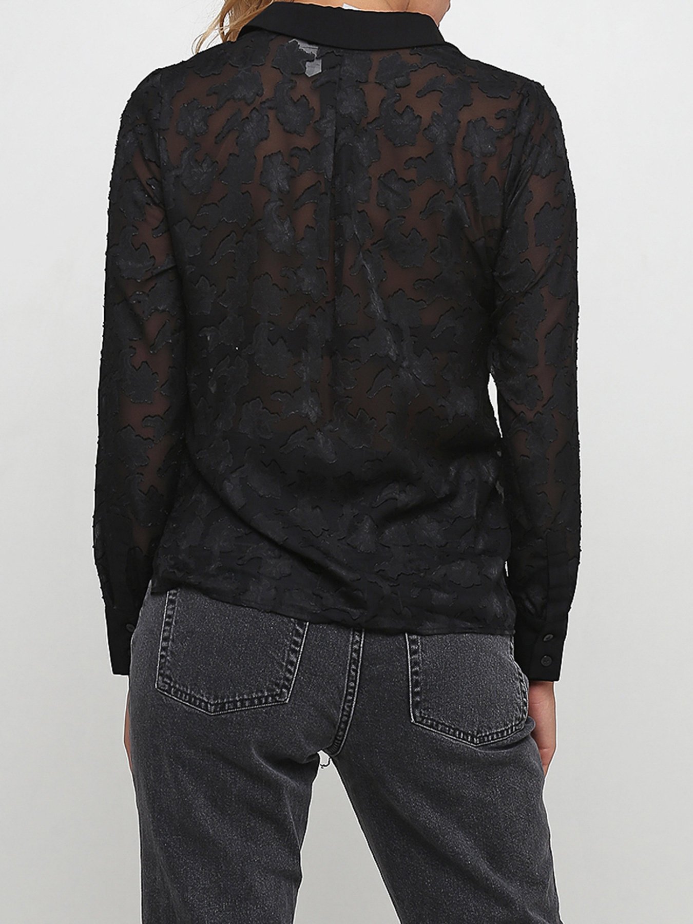 Блуза H&M модель 0438171_чорний Фото