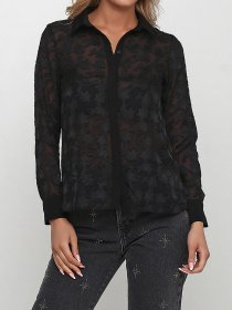 Блуза H&M модель 0438171_чорний Фото