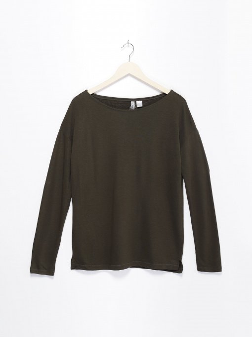 Лонгслів H&M модель 0438333_т.хакі Фото