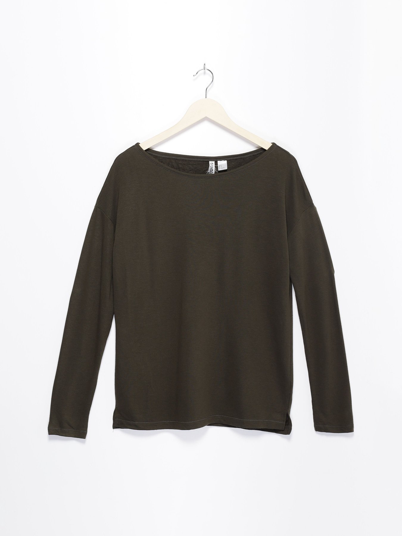 Лонгслив H&M модель 0438333_т.хакі Лонгслив H&M модель 0438333_т.хакі Фото