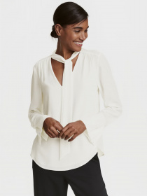 Блуза H&M модель 0442191_білий Фото