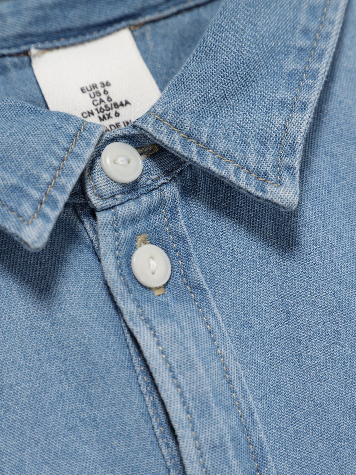 Рубашка H&M модель 0445885_синій Фото