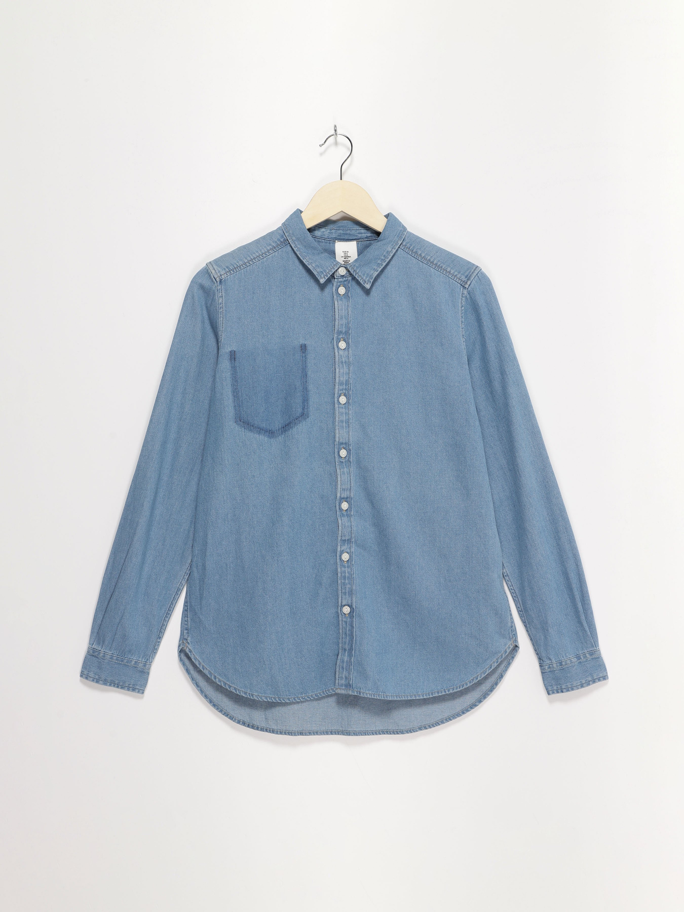 Рубашка H&M модель 0445885_синій Фото