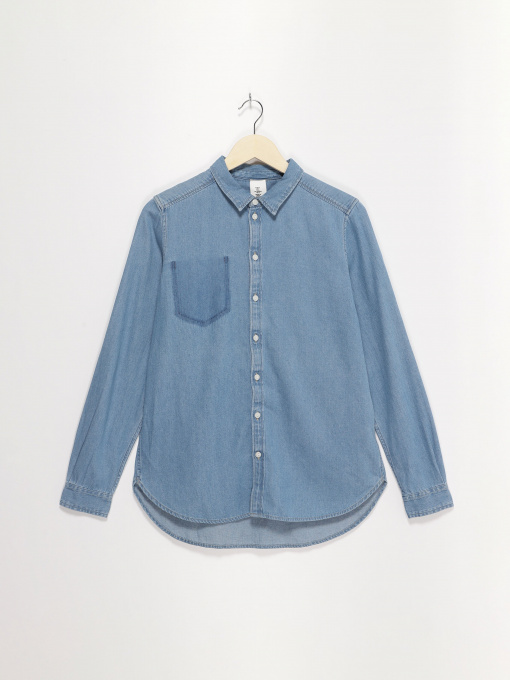 Рубашка H&M модель 0445885_синій Фото