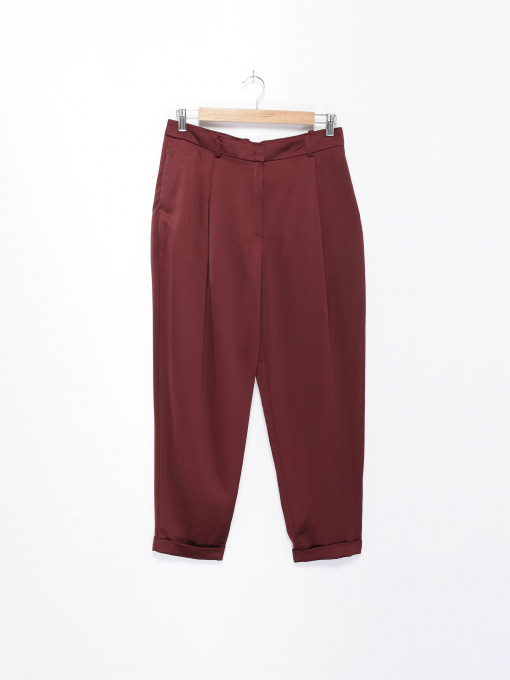 Повседневные штаны H&M модель 0449923_т.бордовий Фото