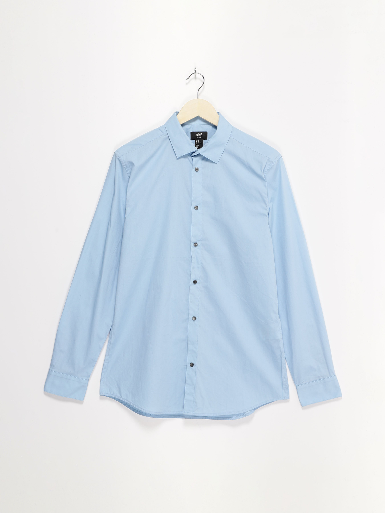 Рубашка H&M модель 0452244_блакитний Фото