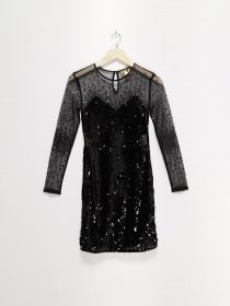 Платье мини H&M модель 0454219_чорний Фото