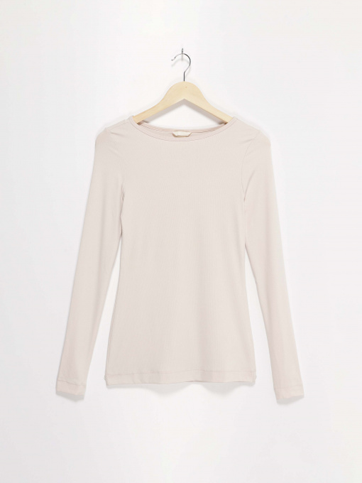 Лонгслів H&M модель 0455086_с.бежевий Фото