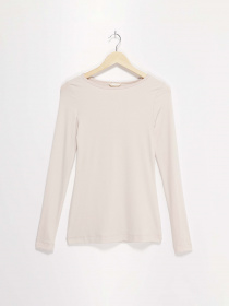 Лонгслив H&M модель 0455086_с.бежевий Фото