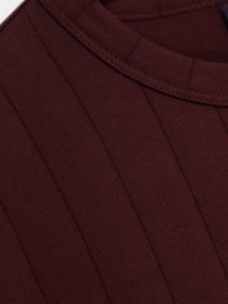 Футболка H&M модель 0456207_т.бордовий Футболка H&M модель 0456207_т.бордовий Фото