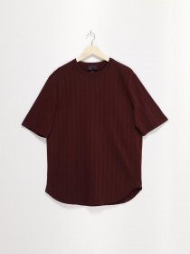 Футболка H&M модель 0456207_т.бордовий Футболка H&M модель 0456207_т.бордовий Фото