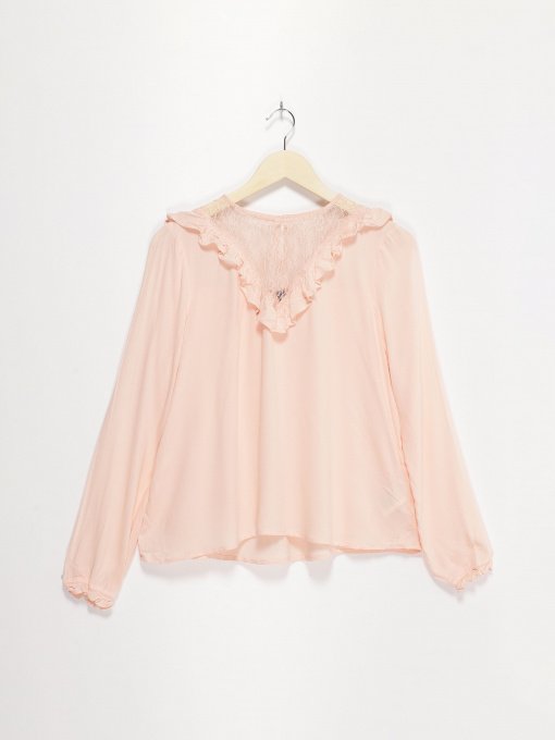 Блуза H&M модель 0457446_персиковий Фото