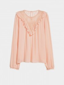 Блуза H&M модель 0457449_с.персиковий Блуза H&M модель 0457449_с.персиковий Фото