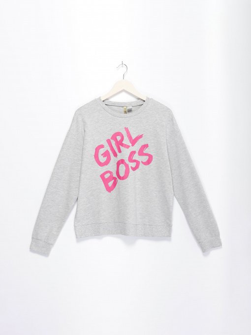 Світшот H&M модель 0457926_сірий Фото