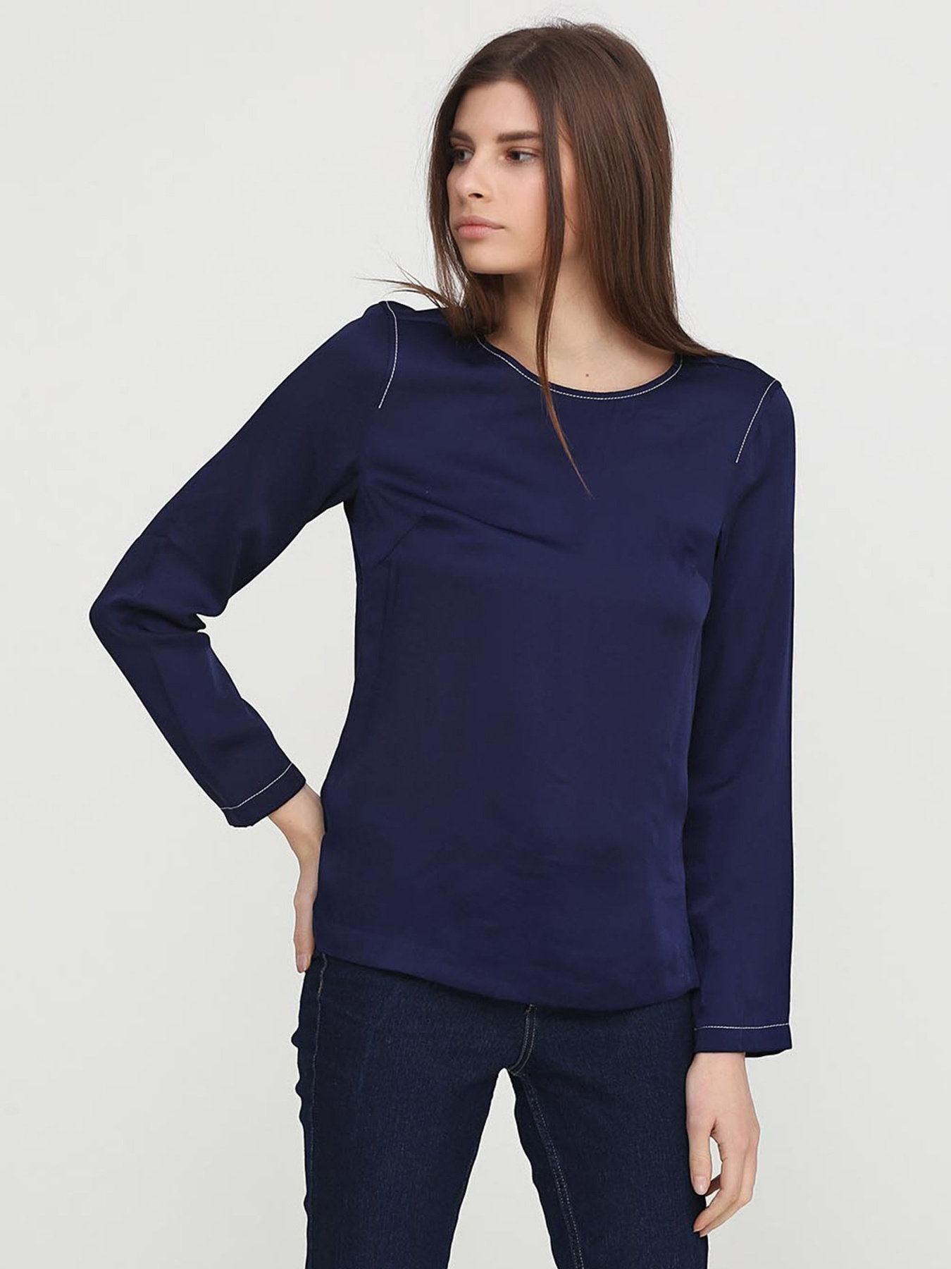 Блуза H&M модель 0463272_т.синій Фото