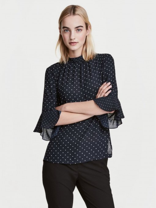 Блуза H&M модель 0471976_т.синій з білим Фото