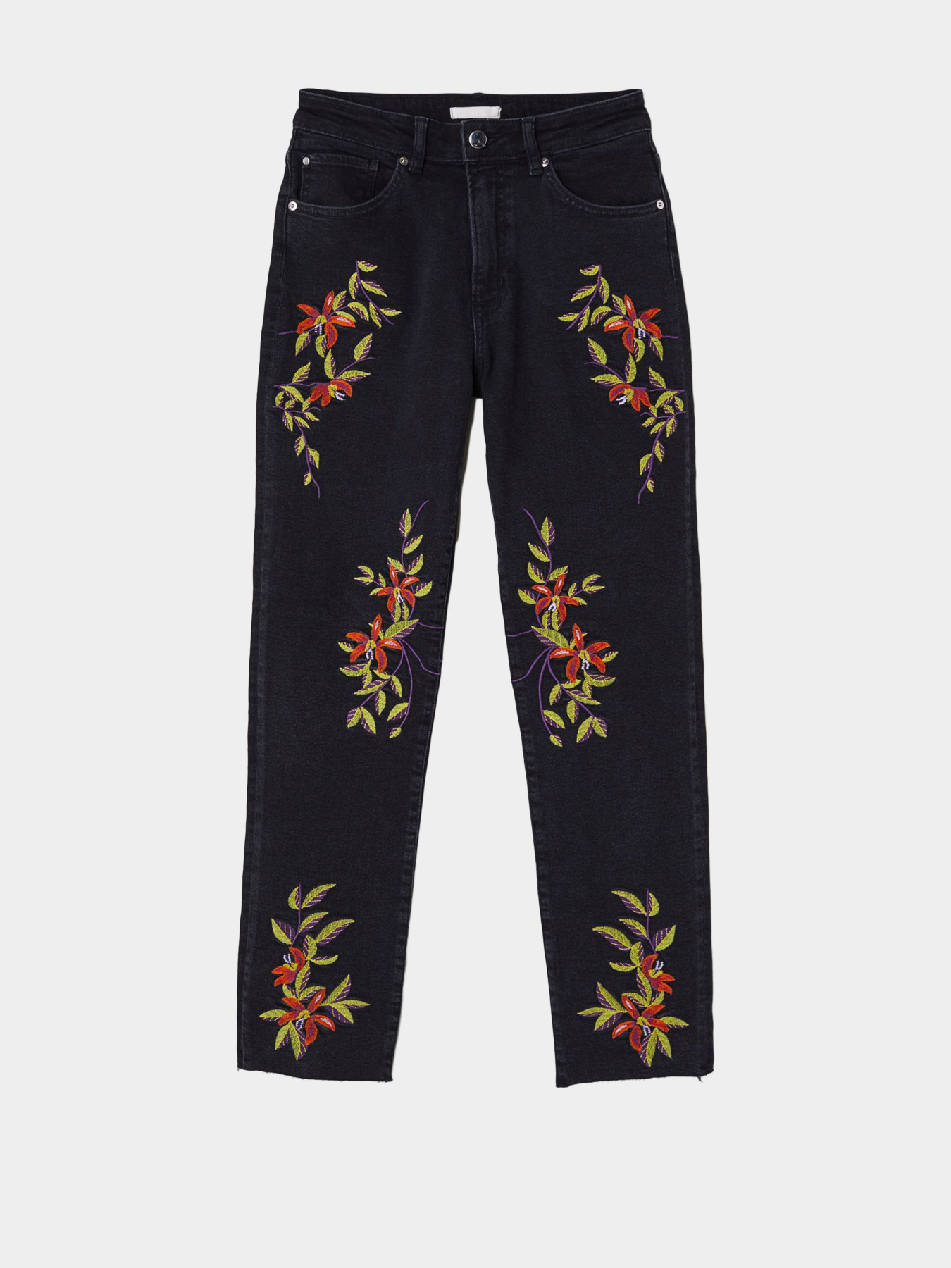 Зауженные джинсы H&M модель 0644288_чорний комб. Фото