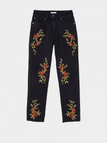 Завужені джинси H&M модель 0644288_чорний комб. Фото