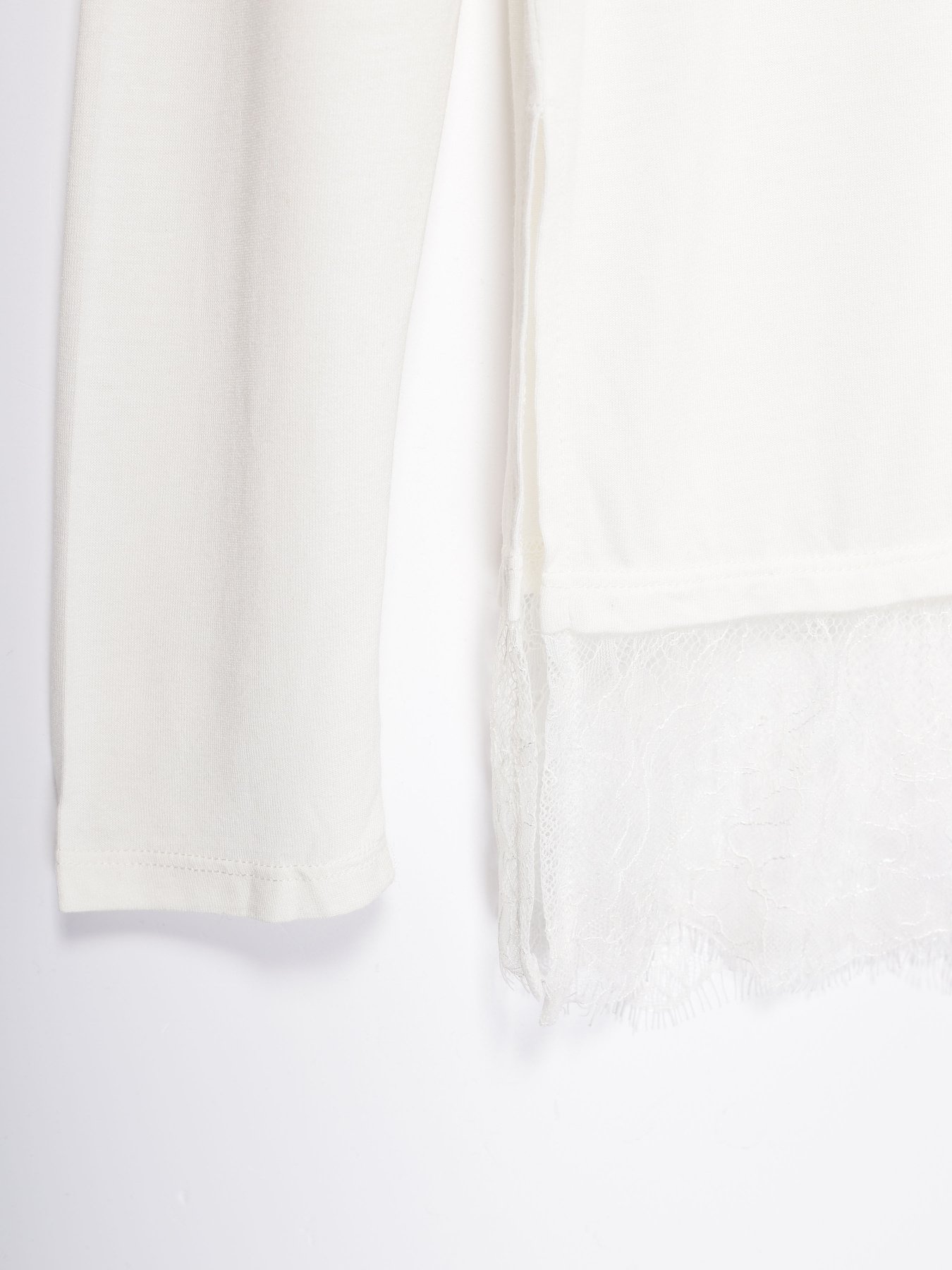 Лонгслив H&M модель 0477423_білий Фото