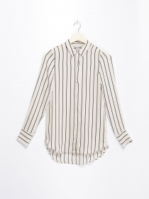 Блуза H&M модель 0478125_бежевий комб. Фото