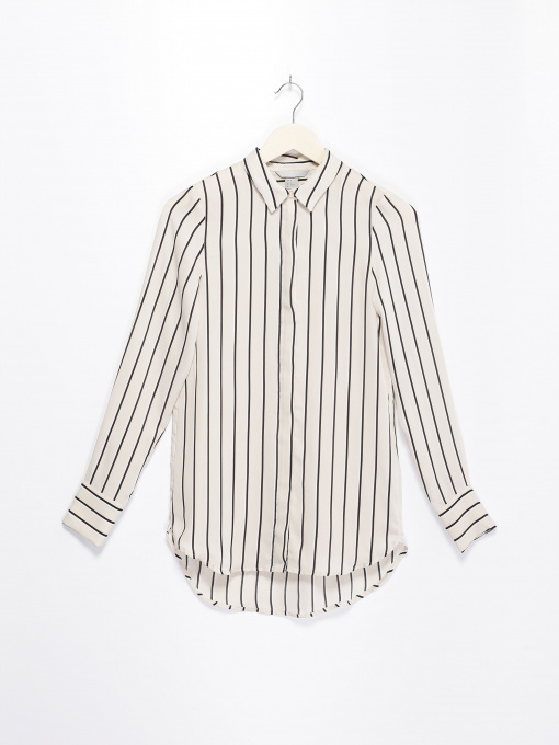 Блуза H&M модель 0478125_бежевий комб. Фото