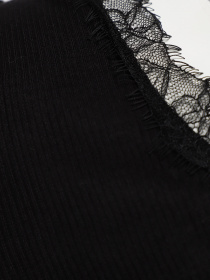 Лонгслив H&M модель 0480346_чорний Фото