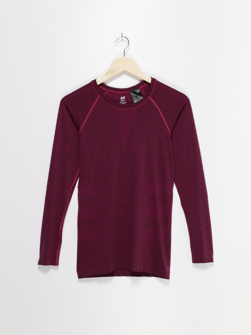 Лонгслів H&M модель 0494428_т.фіолетовий Фото