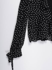 Блуза H&M модель 0496411_чорний з білим Фото