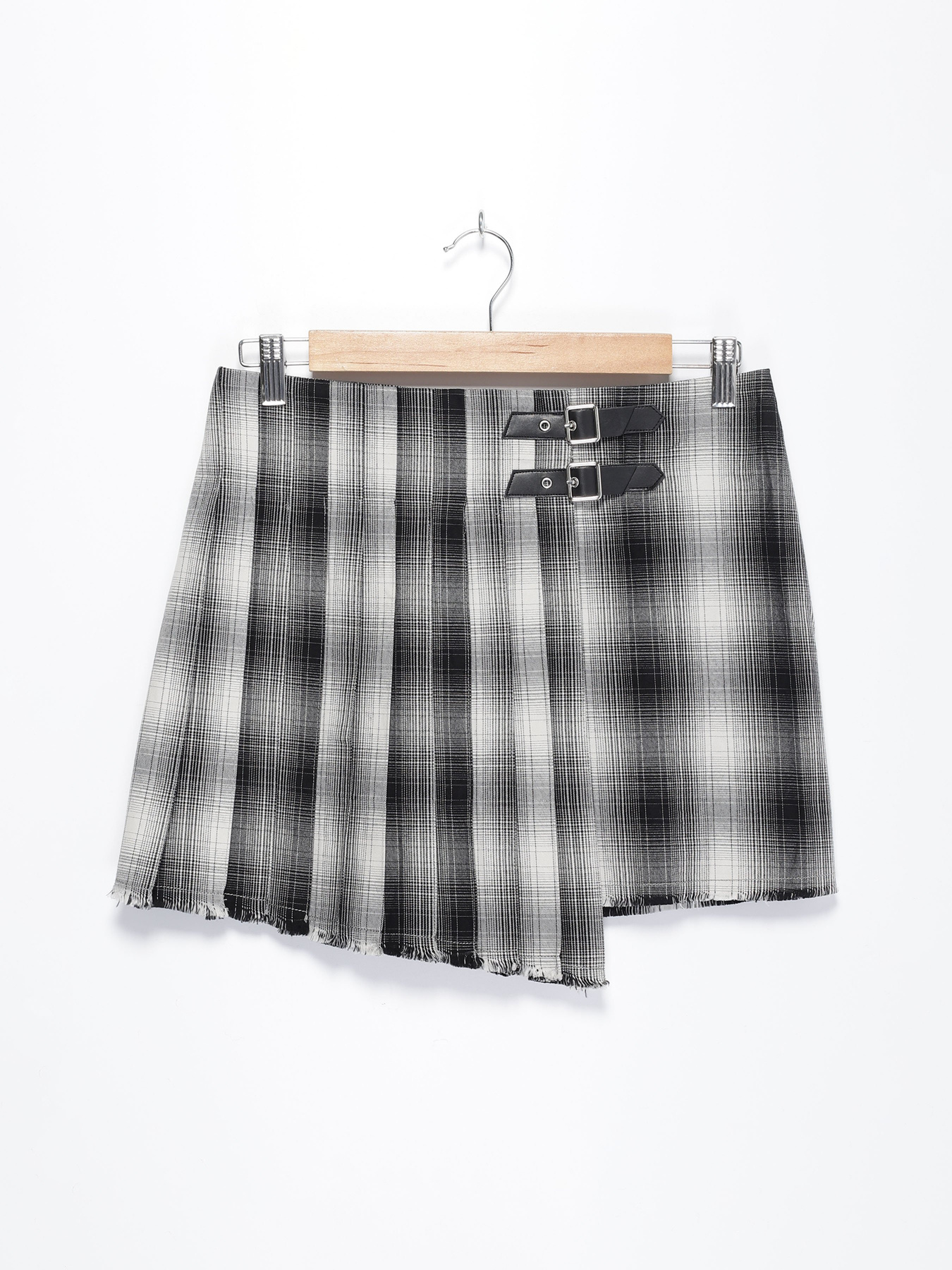 Спідниця міні H&M модель 0496573_сірий комб. Фото