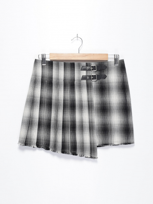 Юбка мини H&M модель 0496573_сірий комб. Фото