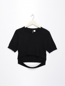 Футболка H&M модель 0502809_чорний Фото